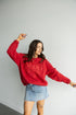 Nebraska Perry Puff Lantern Sleeve Crew