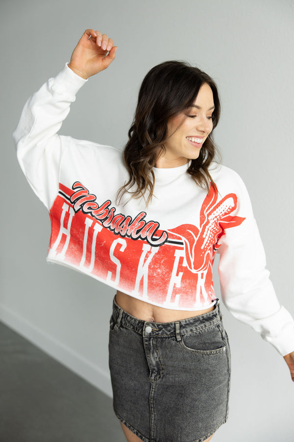 Nebraska Conway Crop Cropped Longsleeve