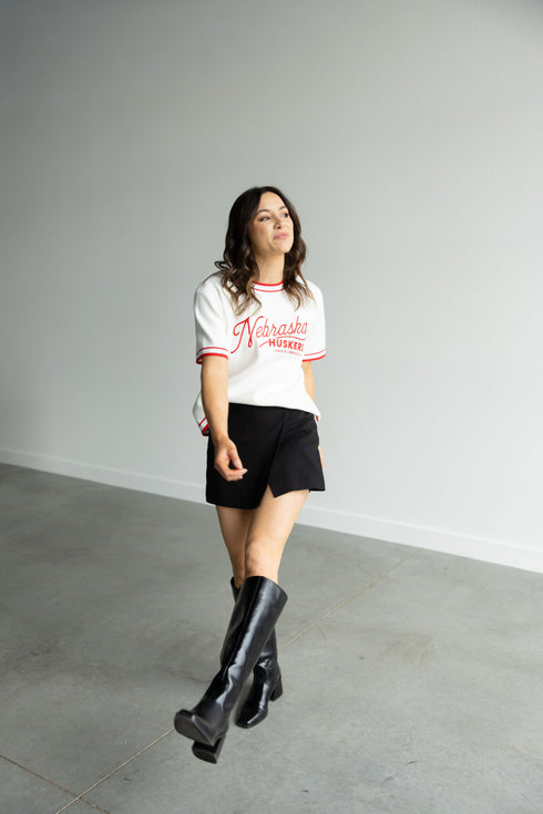 Nebraska Clayton Classic Luxe Sweater Tee