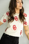 Oklahoma Ritter Multi Color Heavyweight Crop Tee