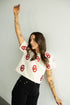 Oklahoma Ritter Multi Color Heavyweight Crop Tee