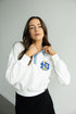SD State Oversized Logo Patch Denim Collar Crew