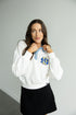 SD State Oversized Logo Patch Denim Collar Crew