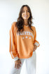 Tennessee Sunday Slate Striped Collar Fleece Crew
