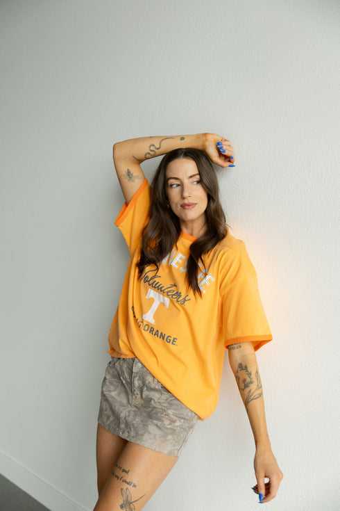 Tennessee Social Stitch Ringer Band Tee