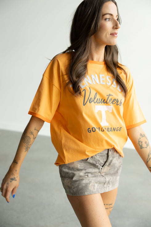 Tennessee Social Stitch Ringer Band Tee