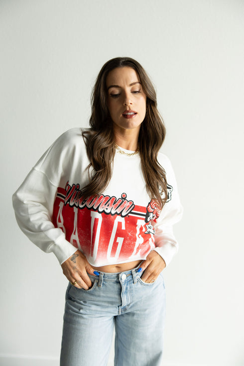 Wisconsin Conway Crop Cropped Longsleeve