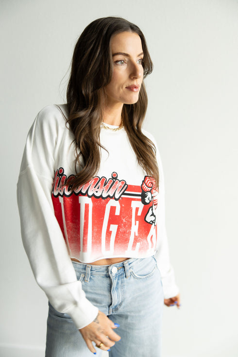 Wisconsin Conway Crop Cropped Longsleeve