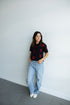 Indiana Ritter Multi Color Heavyweight Crop Tee