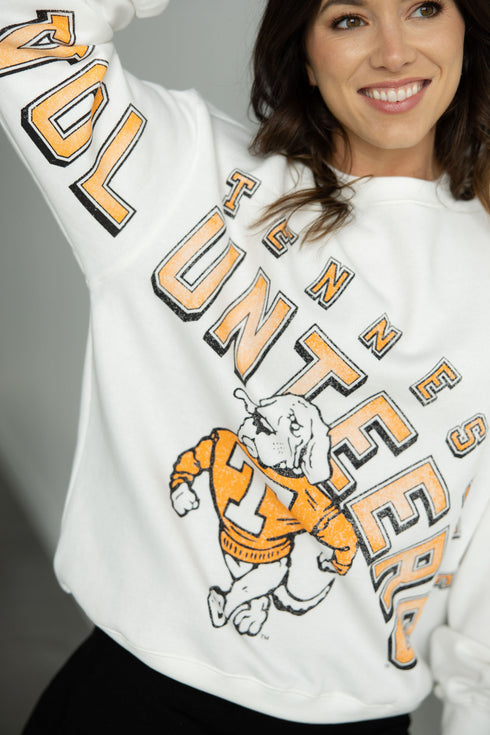 Tennessee Bryant Bend Lantern Sleeve Crew