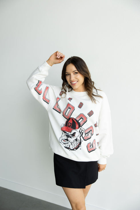 Georgia Bryant Bend Lantern Sleeve Crew