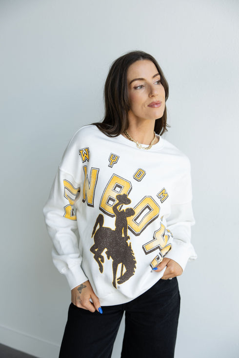Wyoming Bryant Bend Lantern Sleeve Crew