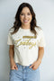 Wyoming Lasso Luxe Heavyweight Crop Tee