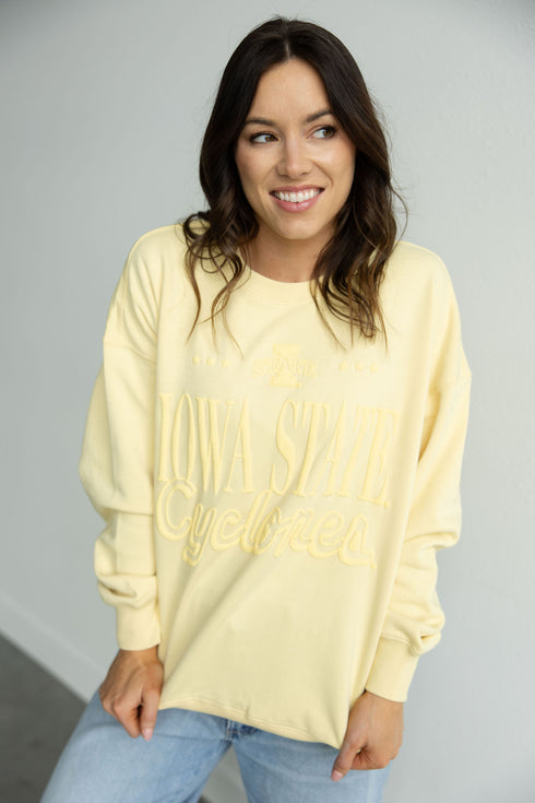 Iowa State Perry Puff Lantern Sleeve Crew
