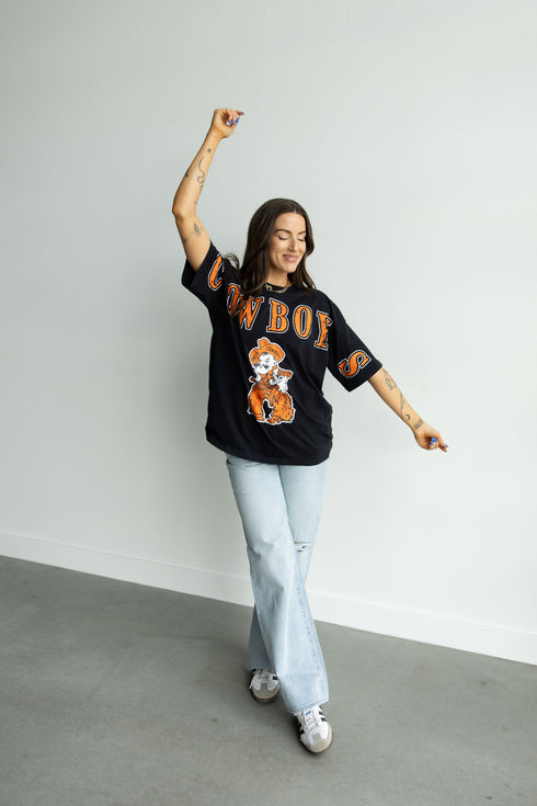 Oklahoma State Southern Split OS Band Tee