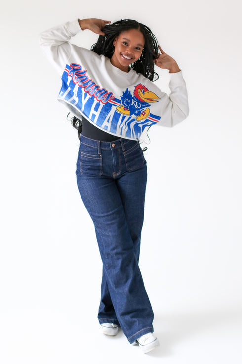 Kansas Conway Crop Cropped Longsleeve