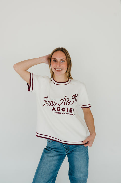 Texas A&M Clayton Classic Luxe Sweater Tee