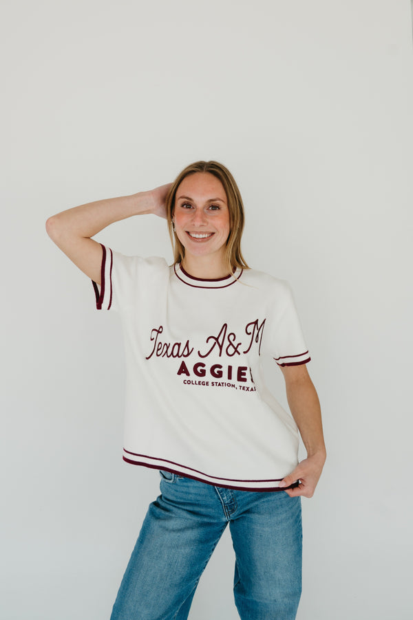 Texas A&M Clayton Classic Luxe Sweater Tee