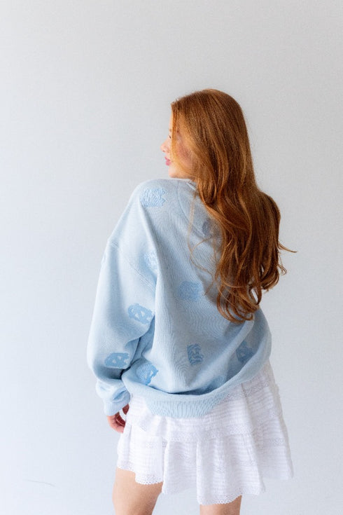 North Carolina Ritter Repeat Lantern Sleeve Crew
