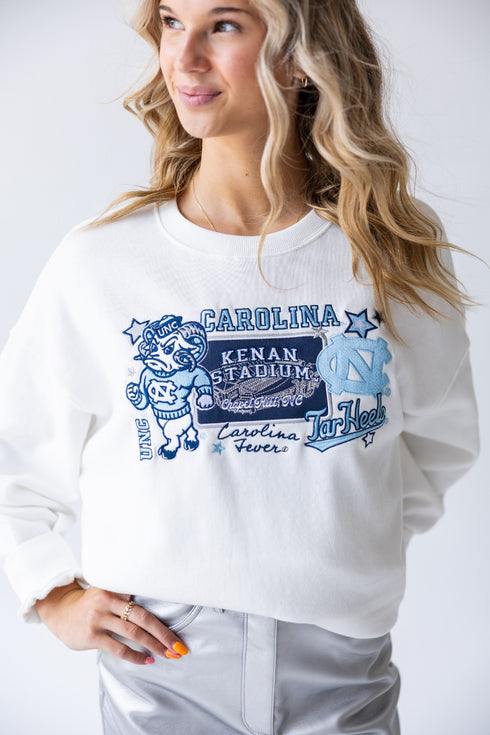 North Carolina Layer Patch Lantern Sleeve Crew