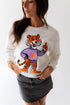Clemson Mascot Chenille Comfort Crewneck