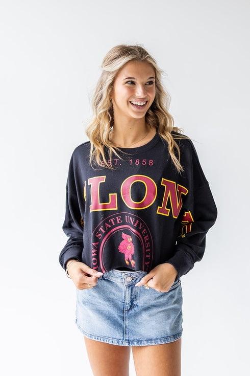 Iowa State Phipps Split Sleeve Cropped Longsleeve