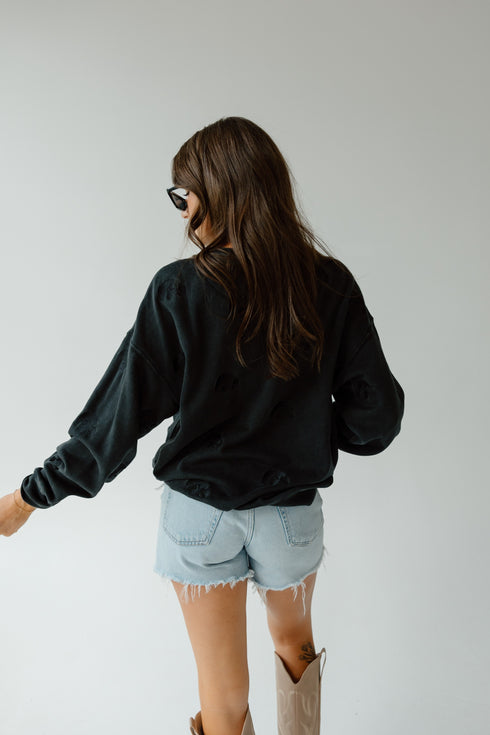 Iowa Ritter Repeat Lantern Sleeve Crew