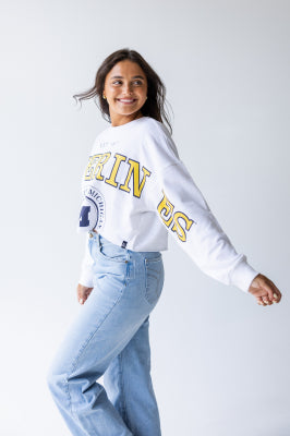Michigan Phipps Split Sleeve Cropped Longsleeve