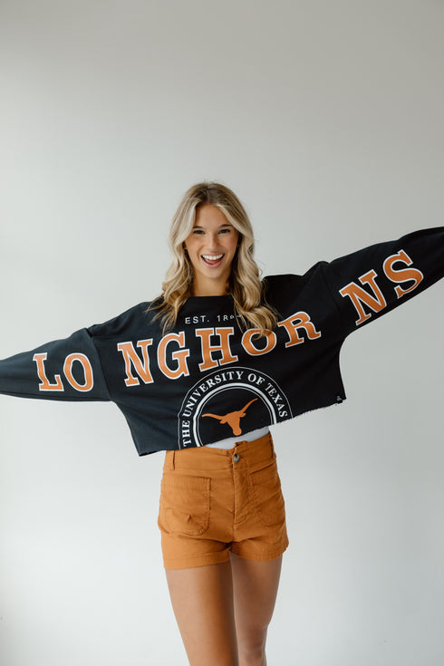 Texas Phipps Split Sleeve Cropped Longsleeve
