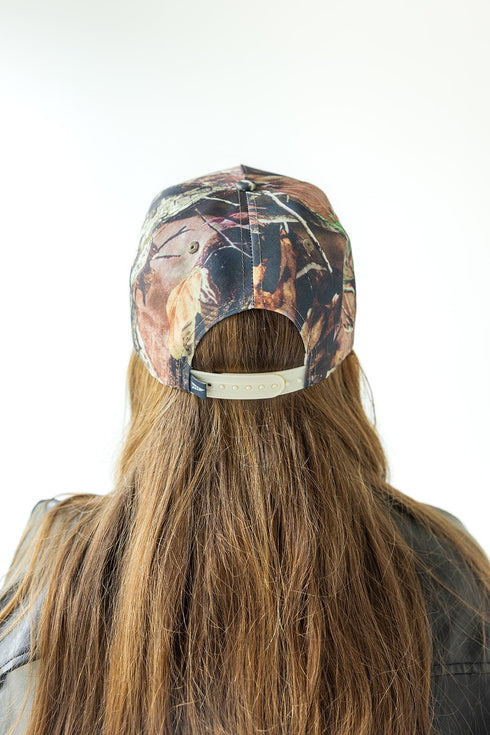 Kansas Brando Camo 5 Panel Canvas Baseball Hat