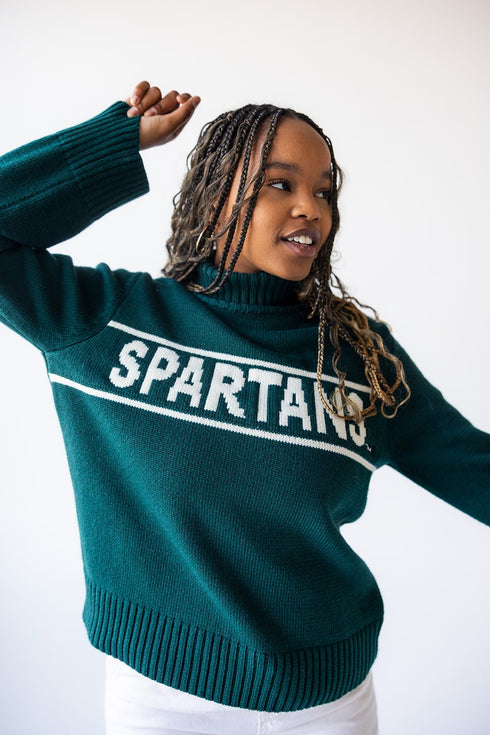 Michigan State Railway Rolled Turtleneck Sweater