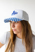 Kentucky Albon Checkered 5 Panel Canvas Baseball Hat
