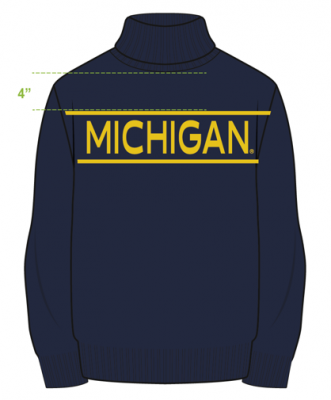 Michigan Railway Rolled Turtleneck Sweater