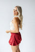 Arkansas Logo Patch Polo Crop Tank