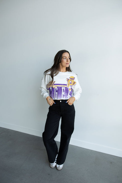 LSU Conway Crop Cropped Longsleeve