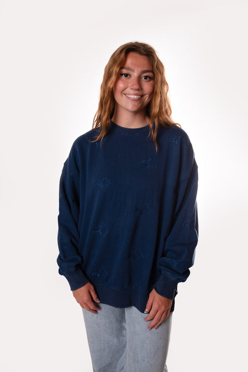 Montana State Ritter Repeat Lantern Sleeve Crew