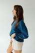 Auburn Ritter Repeat Lantern Sleeve Crew