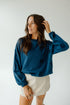 Auburn Ritter Repeat Lantern Sleeve Crew