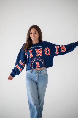 Illinois Phipps Split Sleeve Cropped Longsleeve