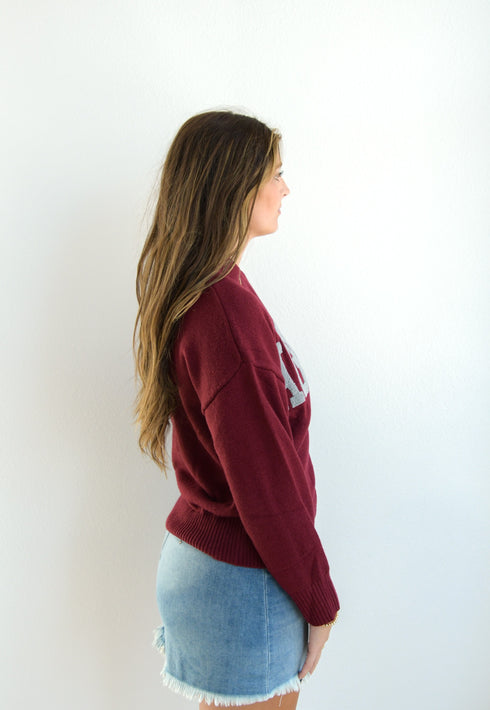 Texas A&M Varsity Turtleneck Turtleneck Sweater