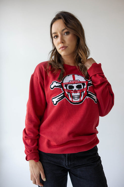 Nebraska Mascot Chenille Comfort Crewneck