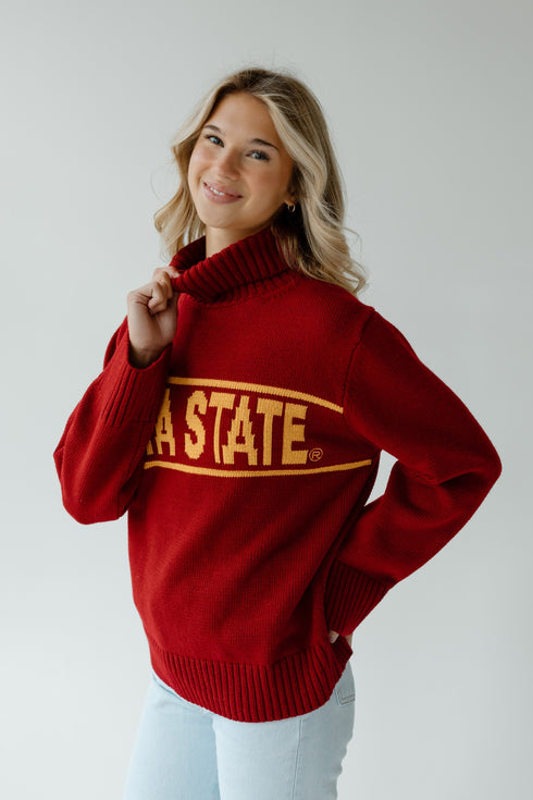 Iowa State Railway Rolled Turtleneck Sweater