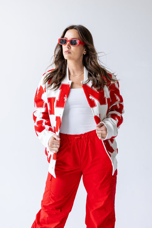 Nebraska Briggs Bomber Leather Bomber Jacket