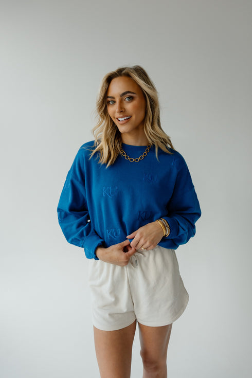 Kansas Ritter Repeat Lantern Sleeve Crew