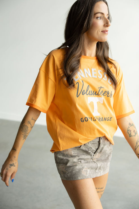 Tennessee Social Stitch Ringer Band Tee