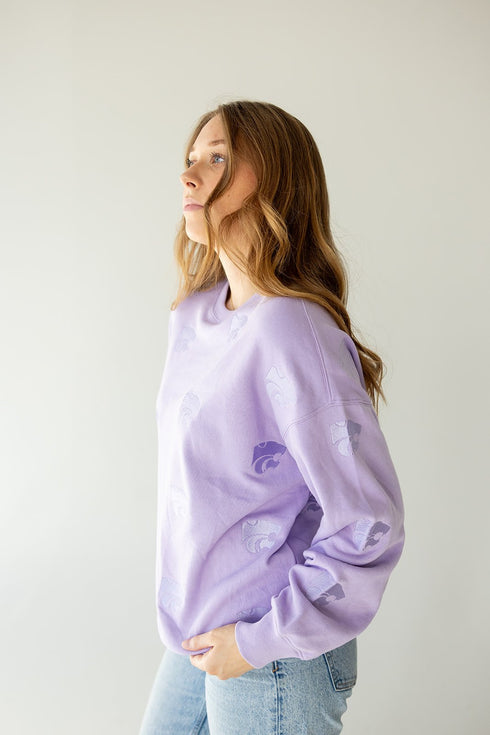Kansas State Ritter Repeat Lantern Sleeve Crew
