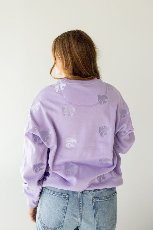 Kansas State Ritter Repeat Lantern Sleeve Crew