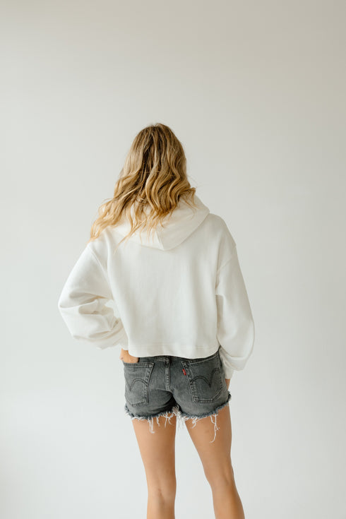 Nebraska Layer Patch Luxe Crop Hoodie