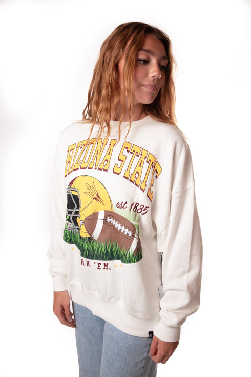 Arizona State Malone Multimedia OS Fleece Crew