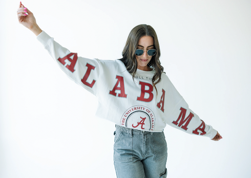 Alabama Phipps Split Sleeve Cropped Longsleeve